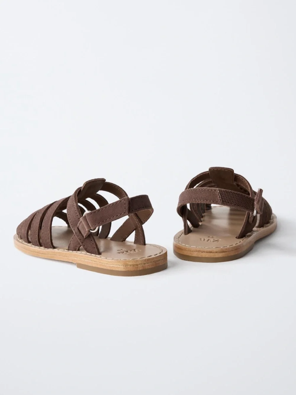 Zara Kids Unisex Leather Fishnan Sandals